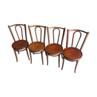 4 vintage bistrot chairs
