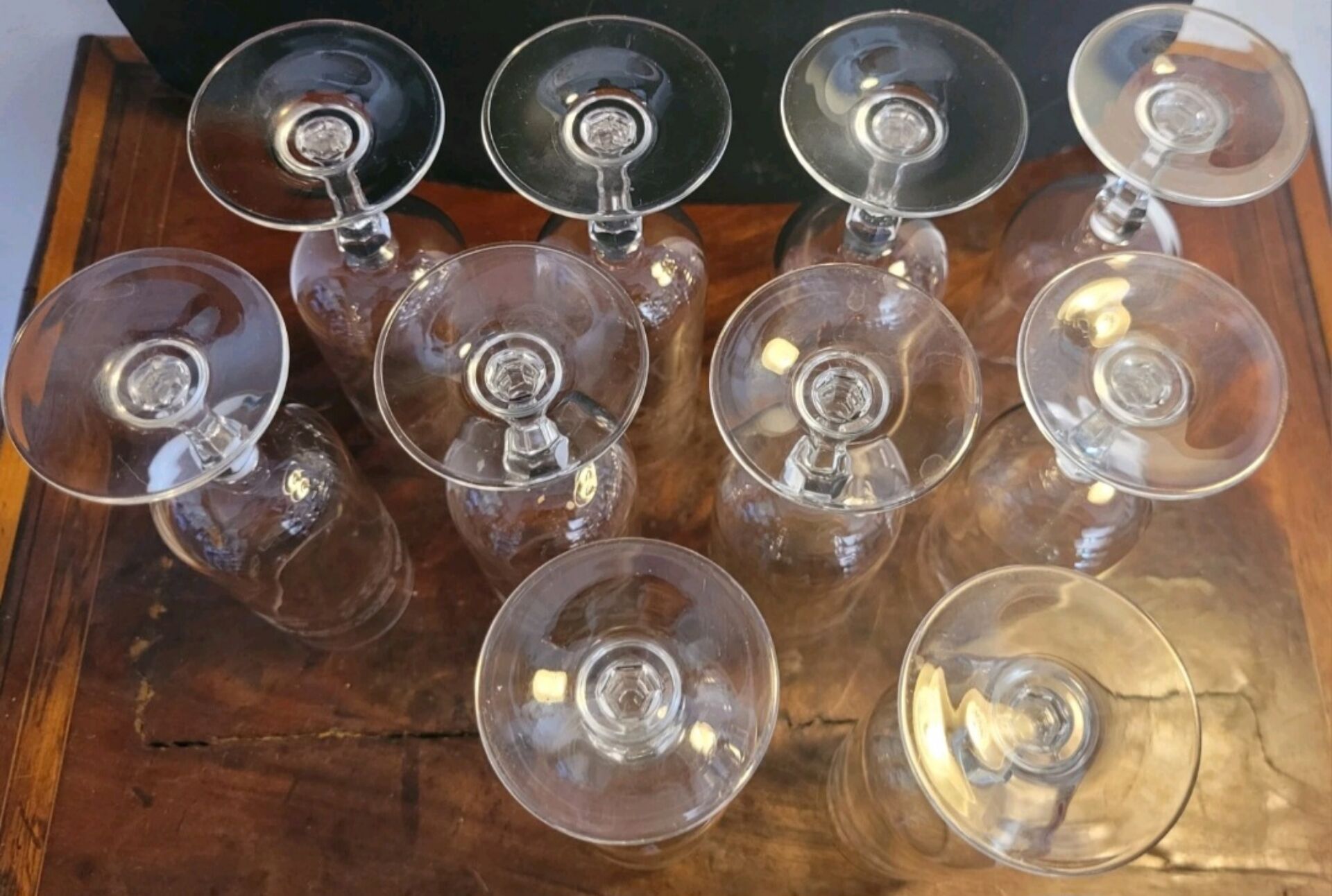 10 champagne glasses/flutes 16cl Cristal d'Arques Matignon model 70s