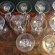 10 champagne glasses/flutes 16cl Cristal d'Arques Matignon model 70s