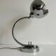 Vintage table lamp, modernist chrome metal, France 1930