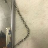 Mirror barber with chain 24x18cm