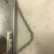 Mirror barber with chain 24x18cm