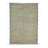 Handwoven Turkish Rustic 206 cm x 304 cm Brown Wool Carpet