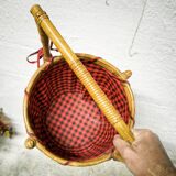 Rattan and fabric worker