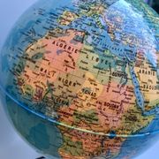 Globe terrestre lumineux années 70