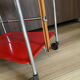 Service trolley rolling table Platex Textable red 70s Space Age