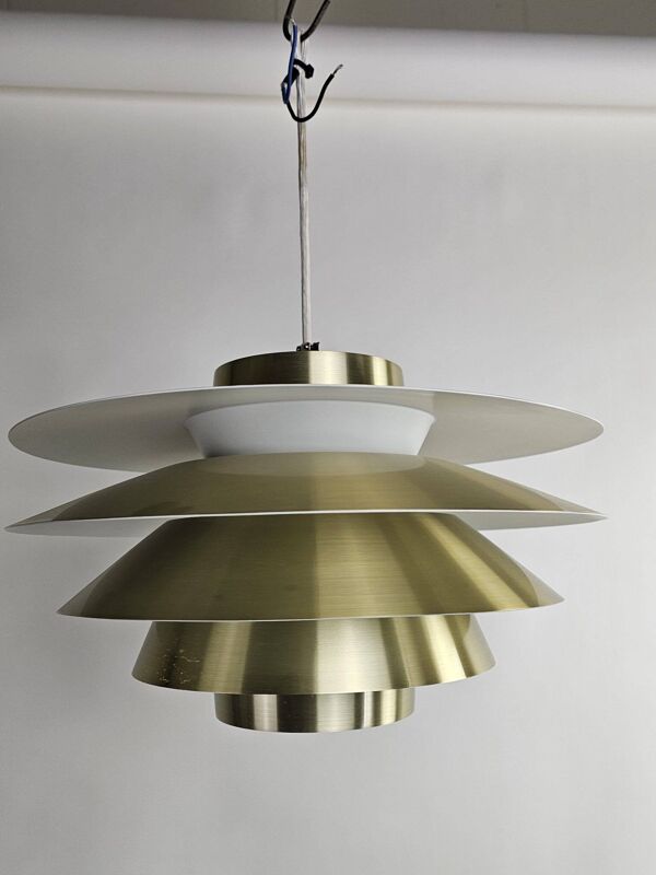 Suspension en laiton Verona Sven Middelboe Nordisk Solar Danemark, années 1970