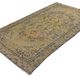 Vintage Turkish Floral Medallion Rug Beige 290 x 164 cm