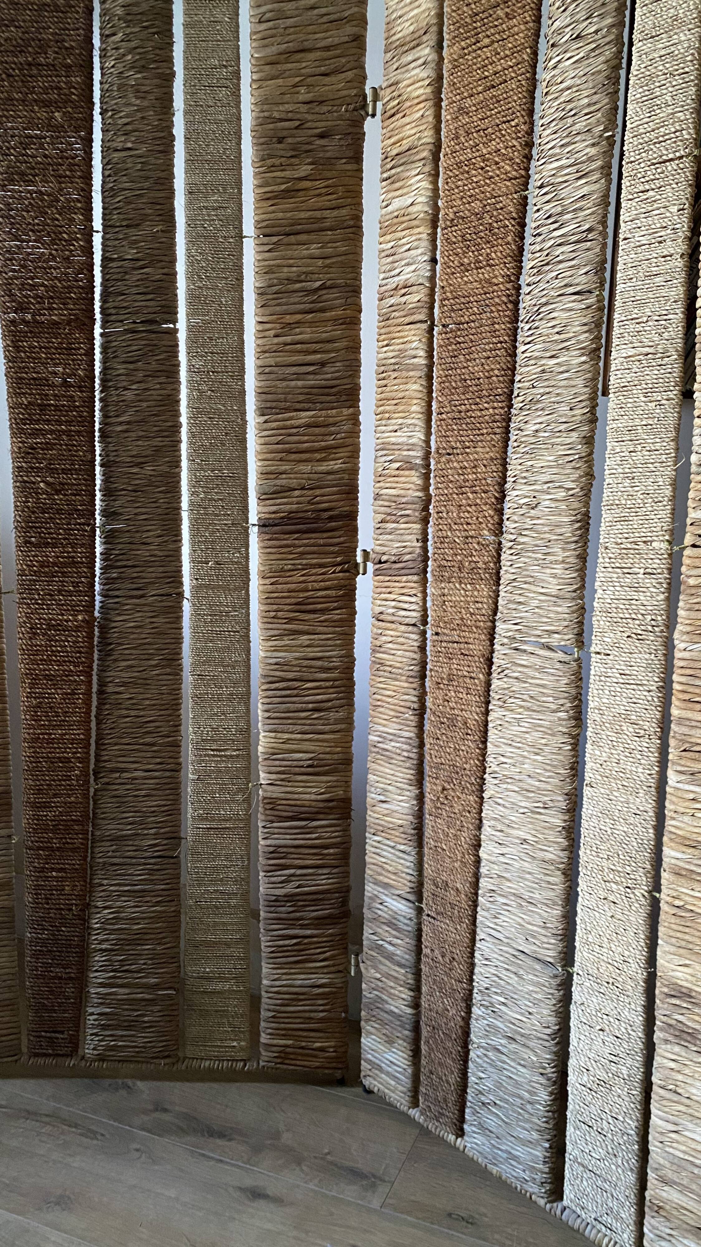 Ikea screen natural fibres rattan, coconut