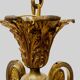 Louis XV style chandelier in bronze and frosted glass 20th century