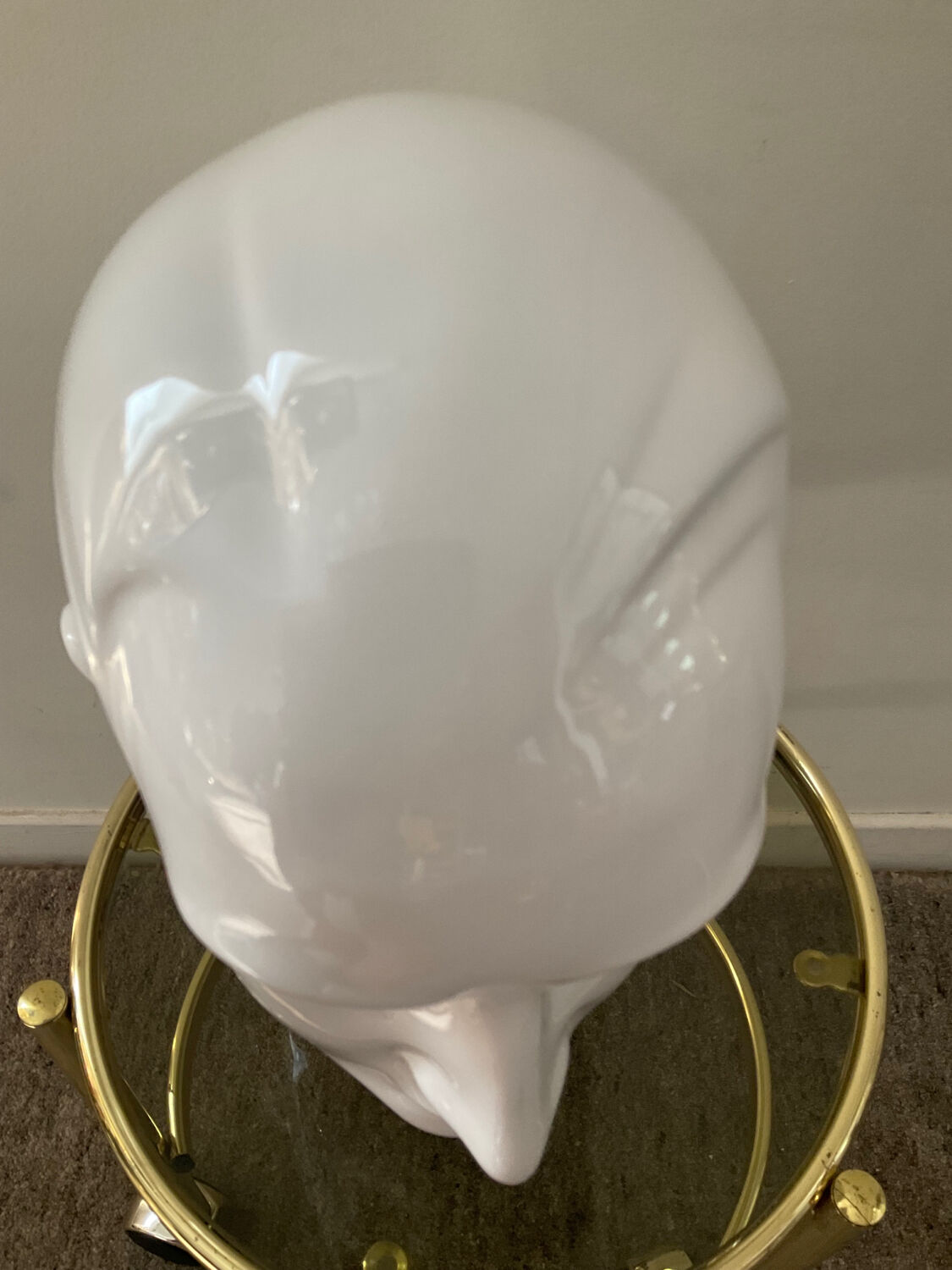 Vintage ceramic hat head