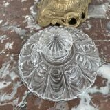 Moulded and cut crystal drageoir from Creusot Baccarat early 19th century