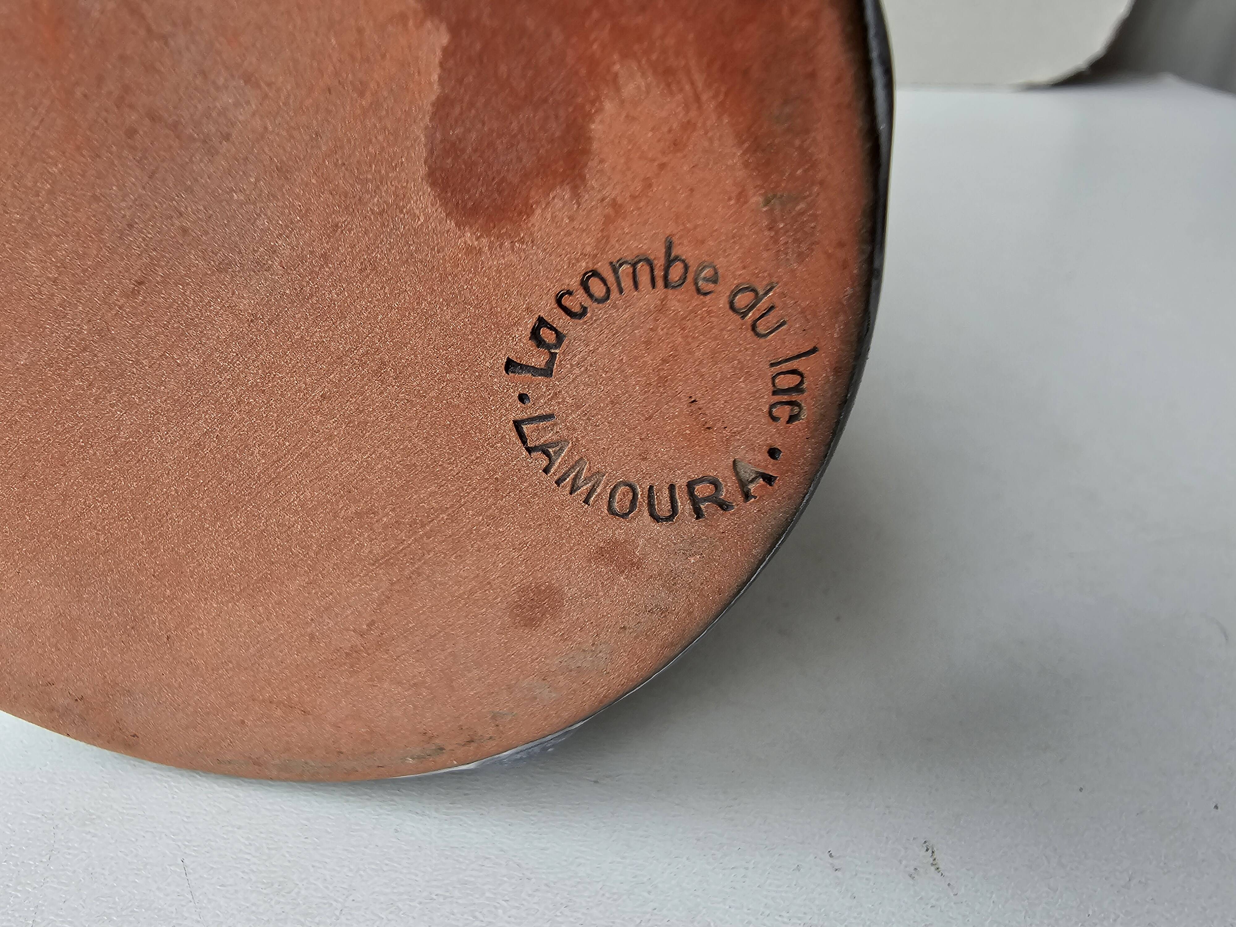 Ceramic roller vase, La Combe du Lac, Lamoura, 26cm