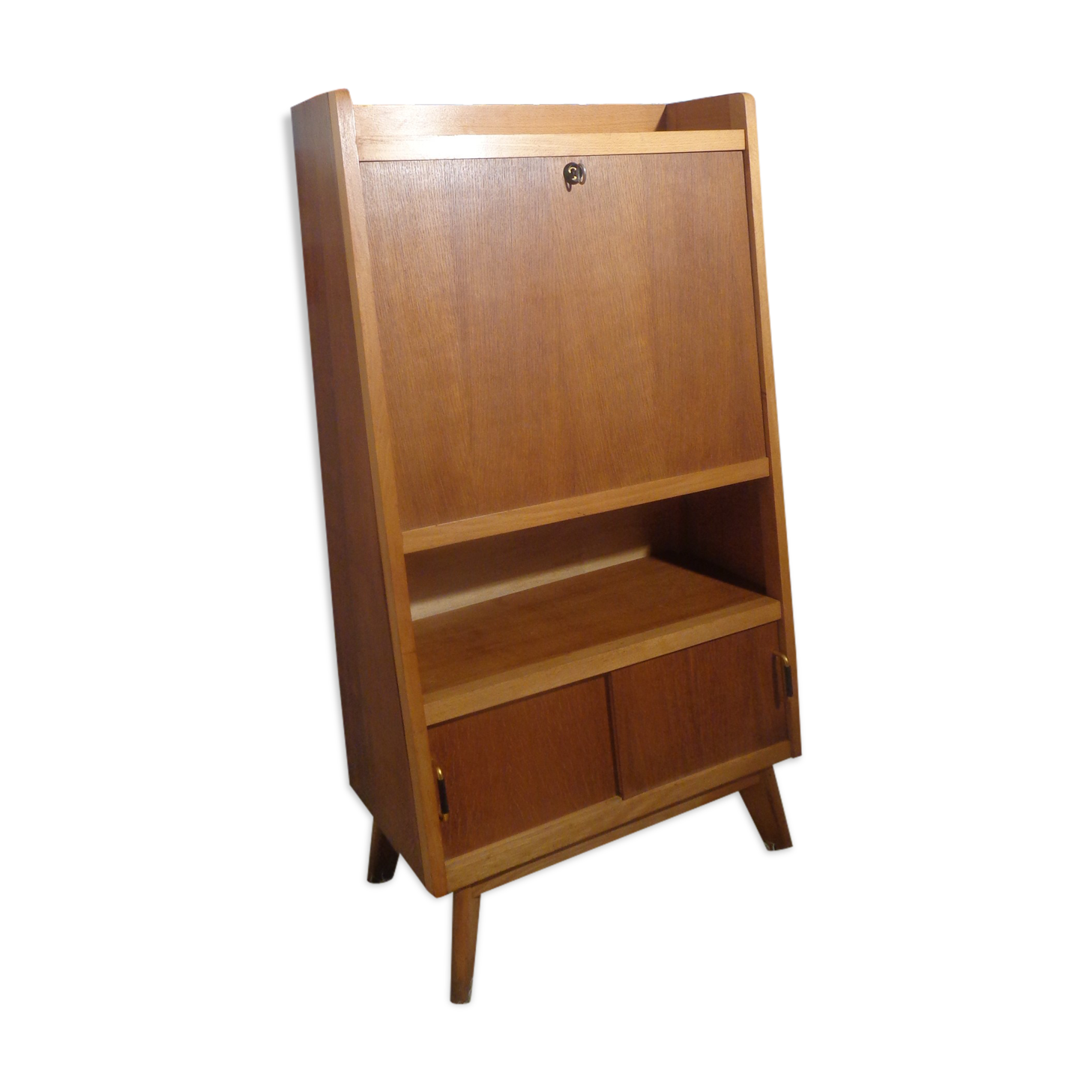 Vintage secretary of the 60s contoured fins