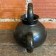 Vintage 1970s Black Ceramic Jug Pitcher Cruche Chevrette