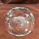 Round cut crystal ashtray signed dimension: height -8cm- diameter -16cm-