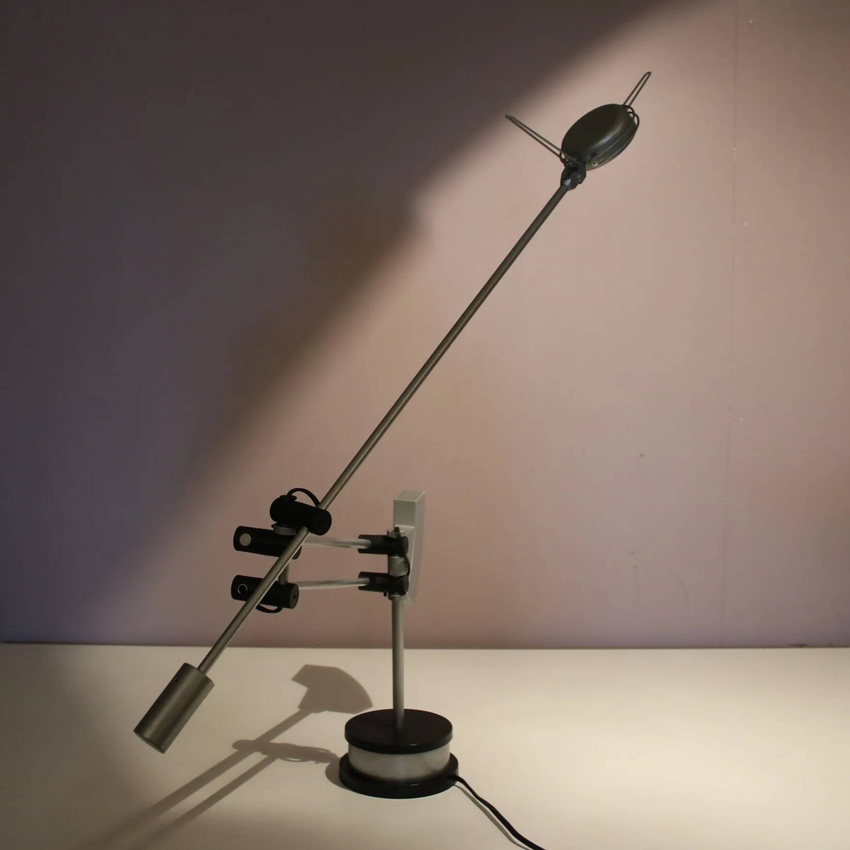 1980s adjustable desk lamp by Edwin Klein for Indoor, Netherlands