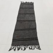 2x8 Green & Black One-of-a-Kind Vintage Kilim Runner, 67x247 Cm