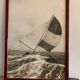 Lot of 3 black and white photographs sails and sailboats