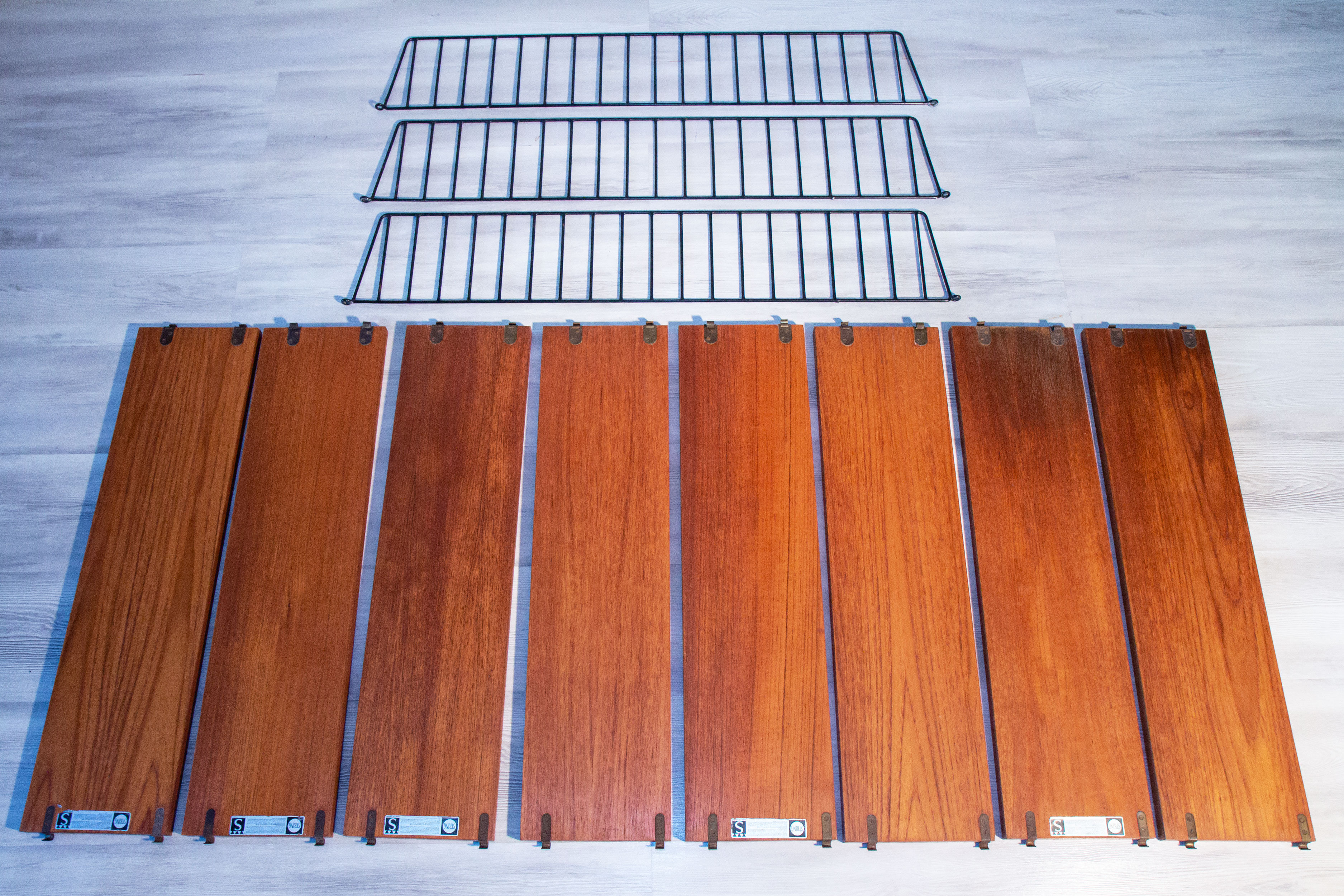 Modular double shelf String by Nisse Strinning, Sweden, circa 1960