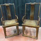 Pair of 19th century dignitary armchairs