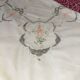 Nappe brodée à la main et dentelle guipure ancienne
