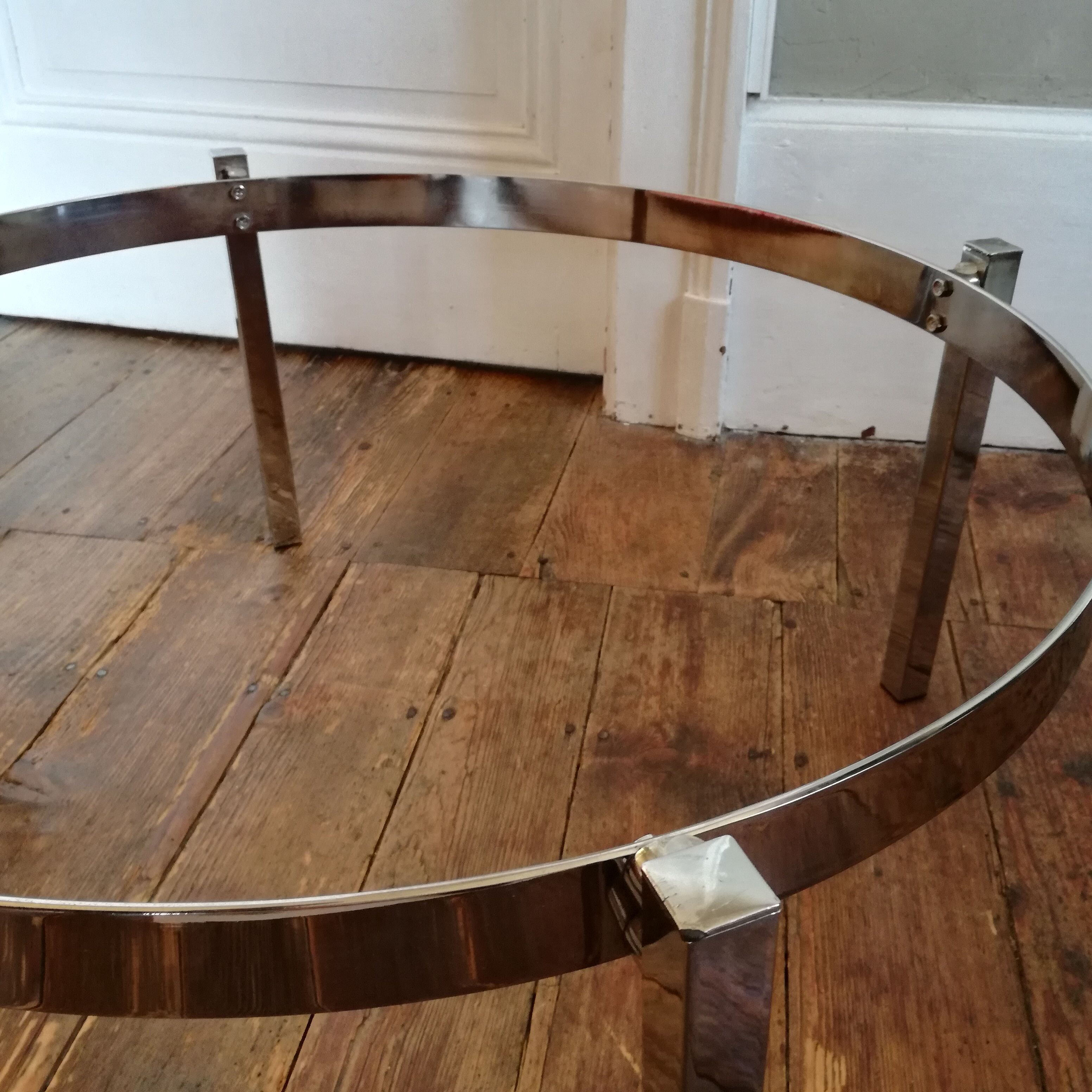 Glass coffee table