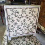 Armchair Louis XVl gray of the XlX th siecle