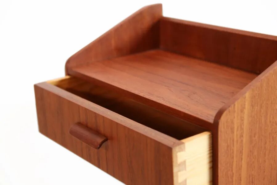 Set of two teak bedside tables by Uldum Mobelfabrik
