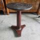 Small empire pedestal table or sellette in mahogany with marble top