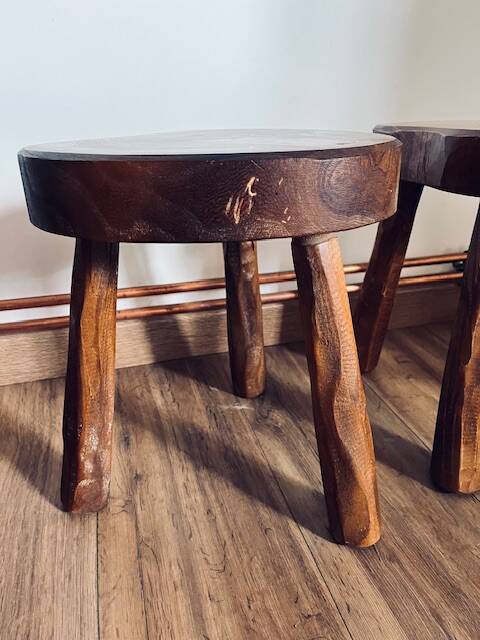 Set of 4 low stools