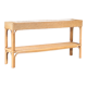 1970s Wicker with bamboo console table from italy