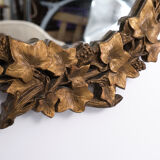 Grape leafs wall Artisona mirror England 1970s 50x61cm