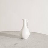 White Swedish Mid Century Ceramic Pitcher by Gunnar Nylund, 1950s