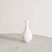 White Swedish Mid Century Ceramic Pitcher by Gunnar Nylund, 1950s