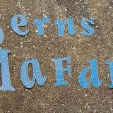 Lot of letters of sign