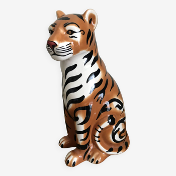Glazed ceramic tiger 1970