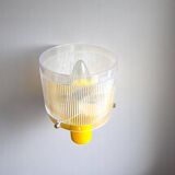 Mid century modern yellow wall sconce light