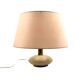 Travertine & brass table lamp base, Italy 1970s