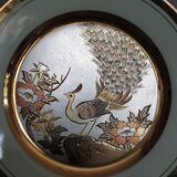 Assiette d'art traditionnel japonais Chokin édition limité numérotée (3472/7500) et signée.