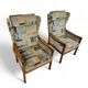 2 x Casala wingback / lounge / armchair in top condition / 4 small cushions / 1960s