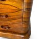 Commode italienne Art déco en ronce de noyer, années 1930