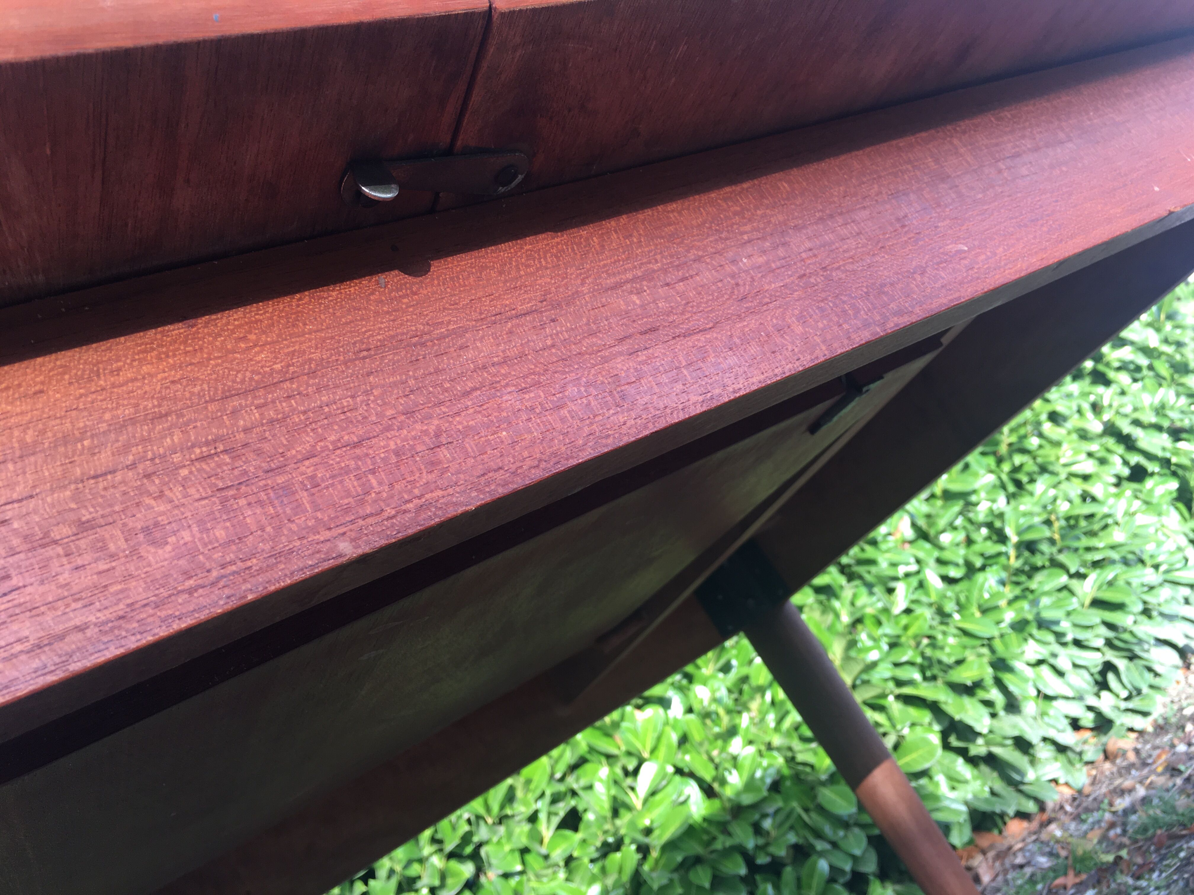 Scandinavian table vintage teak butterfly extension