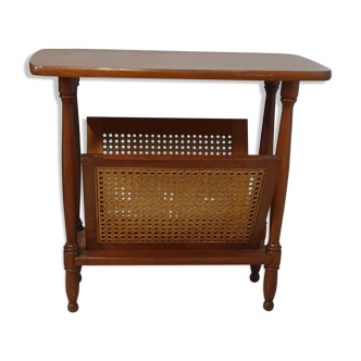 Wooden vintage magazine holder