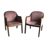 Art Deco Style Armchairs, 1950s, Set of 2