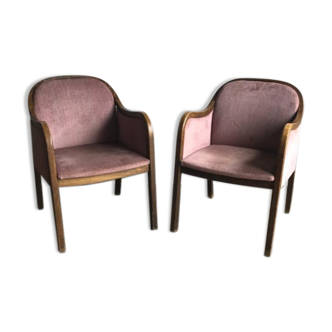 Art Deco Style Armchairs, 1950s, Set of 2