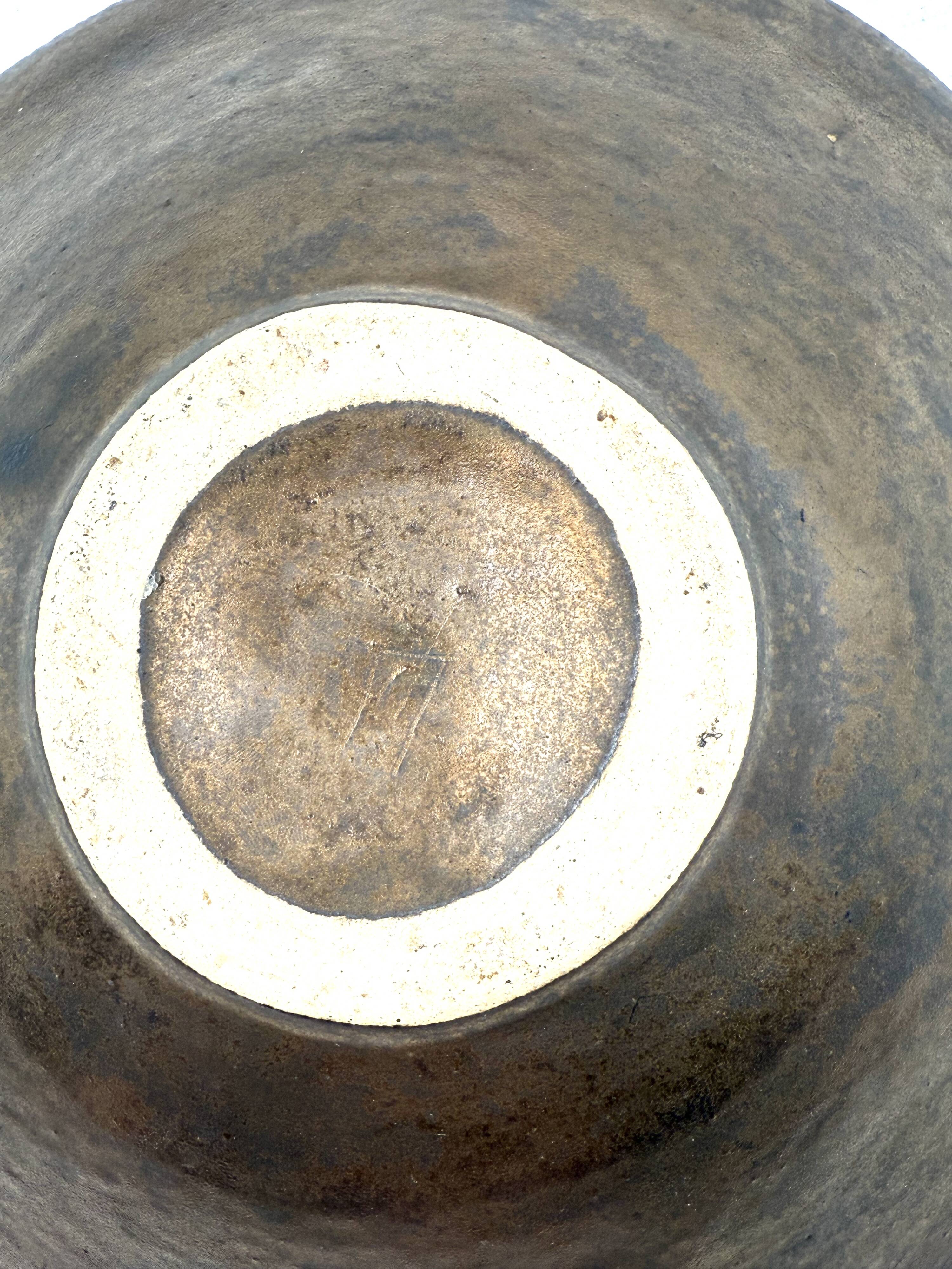 Mid-century modern ceramic bowl, France 1970s