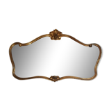 Mirror with golden mouldings