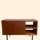 Small vintage sideboard with black metal legs