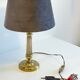 Candlestick lamp solid brass and velvet